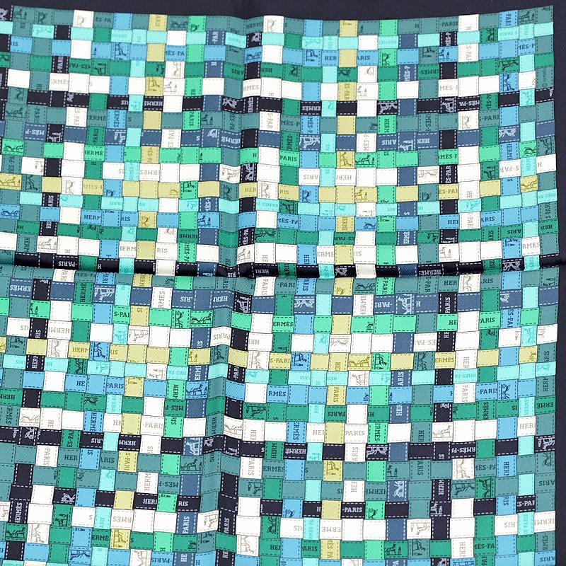 Hermes Scarf "Bolduc au Carre" by Caty Latham 90cm Silk | Carre Foulard