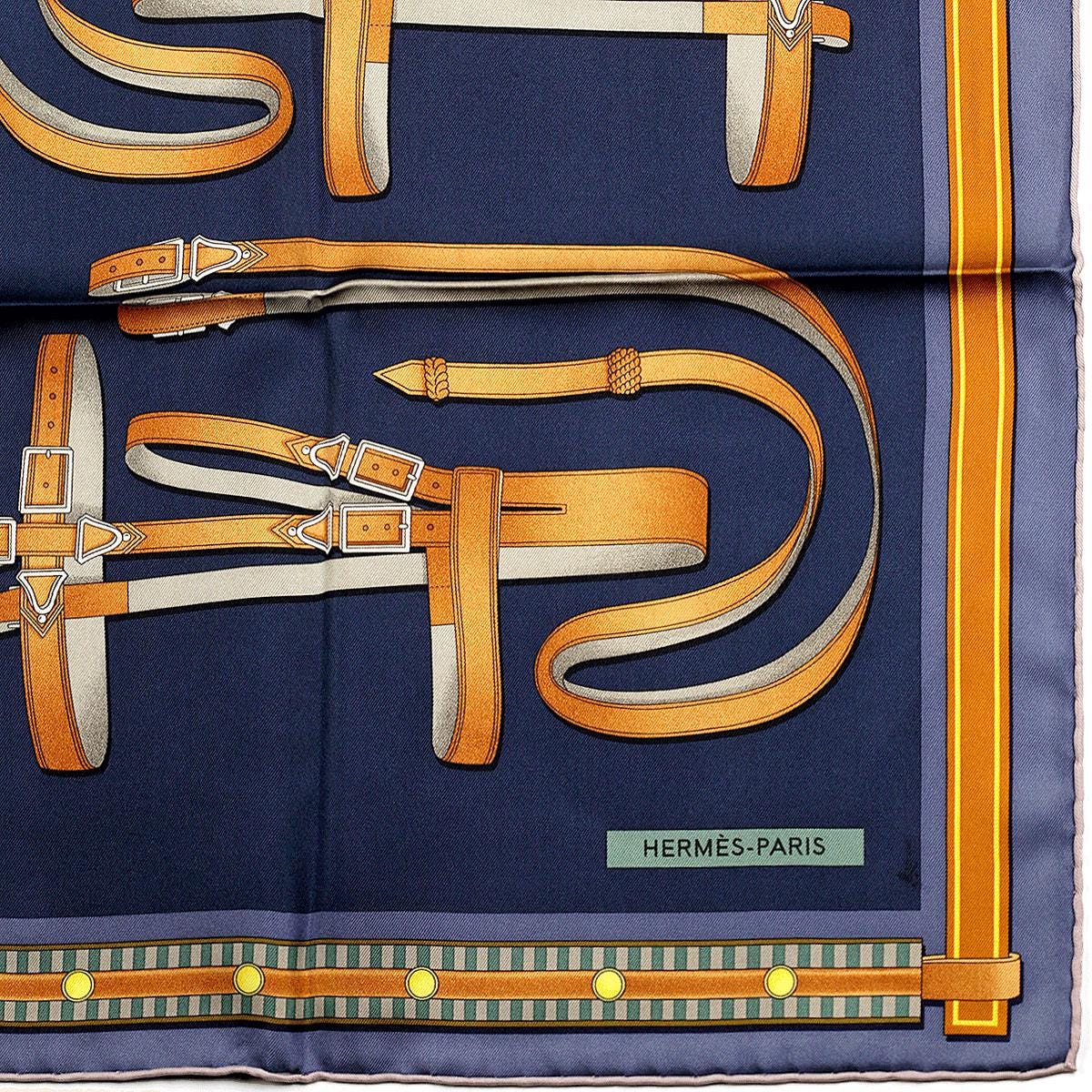 Hermes Scarf "Lettres Equestres" 90cm Silk | Carre Foulard