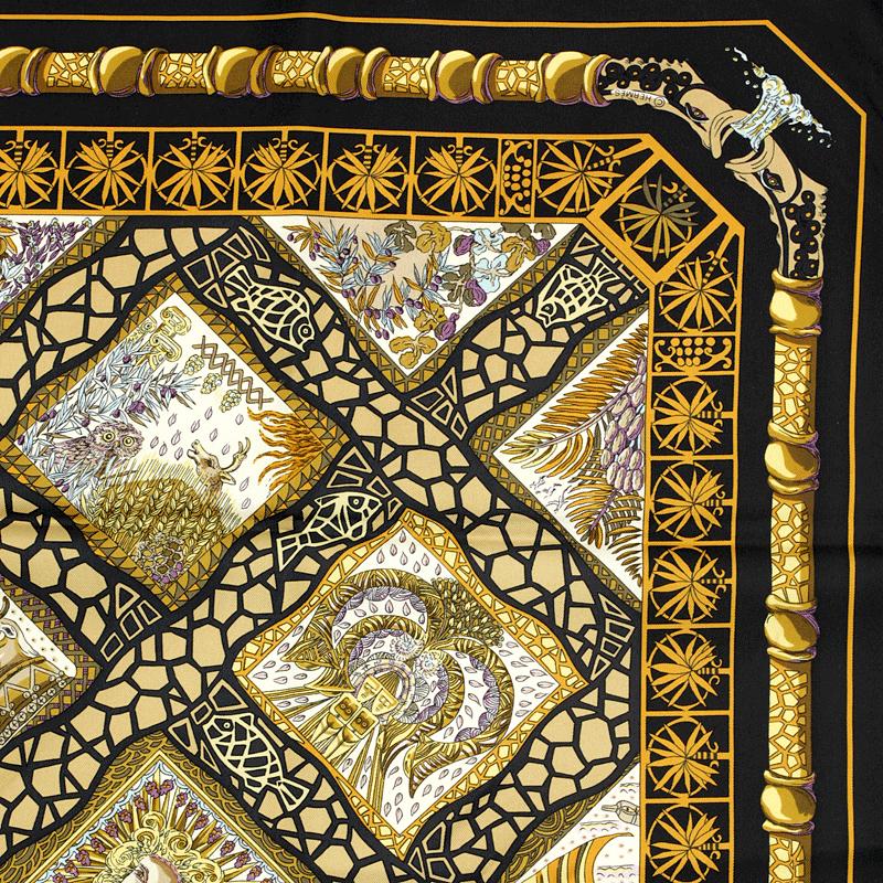 Hermes Scarf "Mare Nostrum" by Annie Faivre 90cm Silk