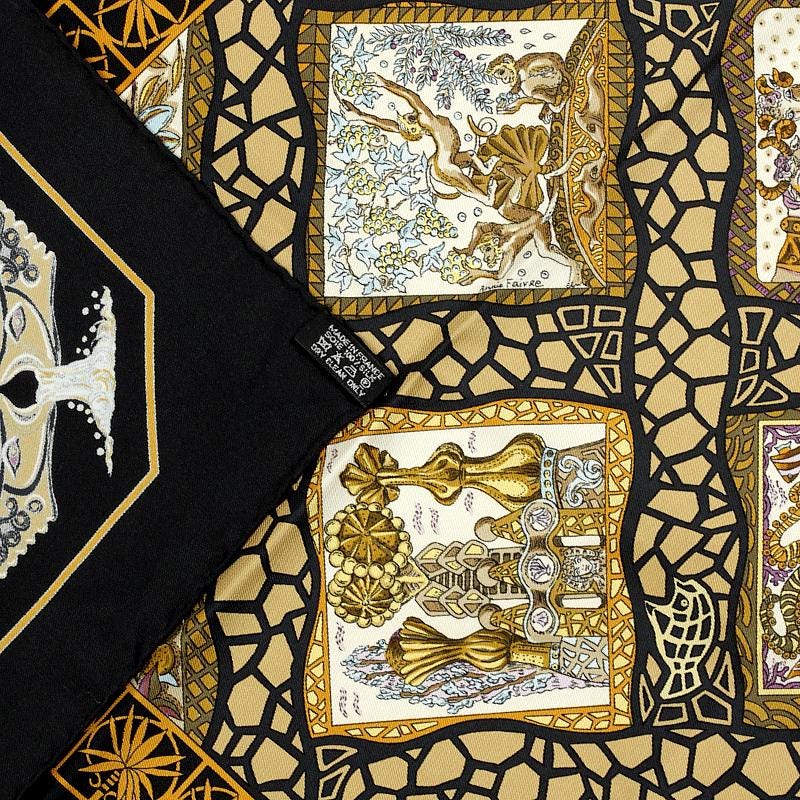 Hermes Scarf "Mare Nostrum" by Annie Faivre 90cm Silk