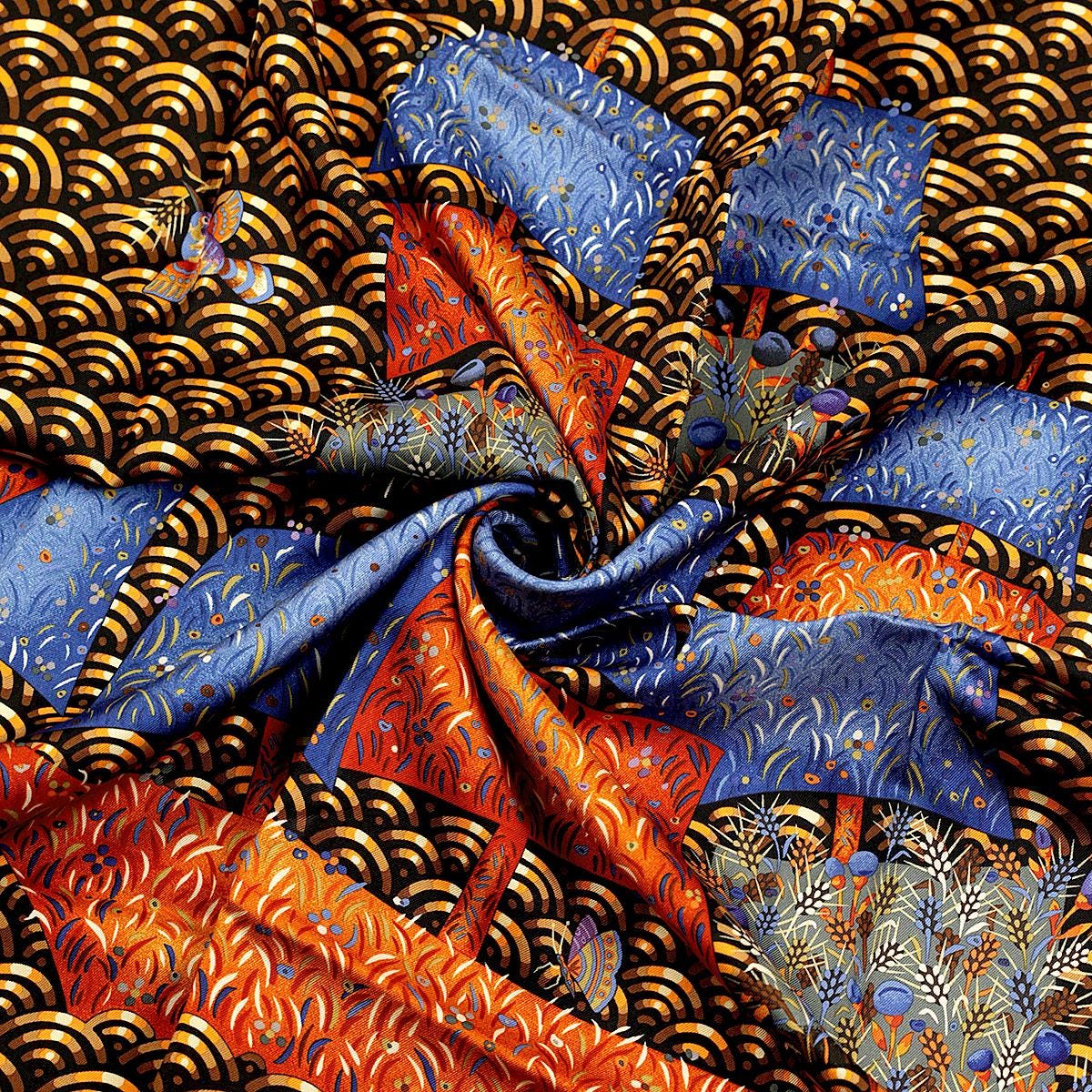 Hermes Scarf "Bateau Fleuri" by Ljubomir Milinkov 90cm Silk | Carre Foulard
