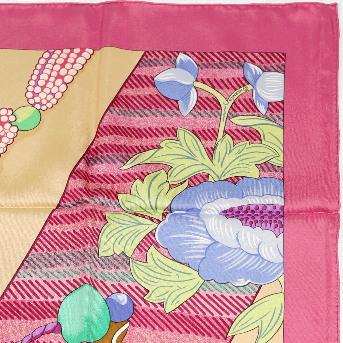 Hermes Scarf "Tibet II" by Caty Latham 90cm Silk