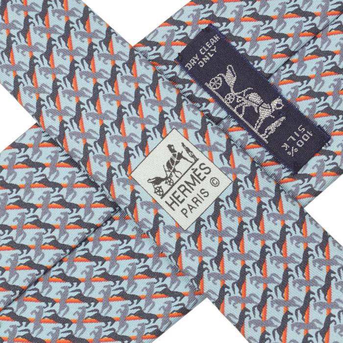 Hermes Men's Silk Tie Mustangs Pattern 5638