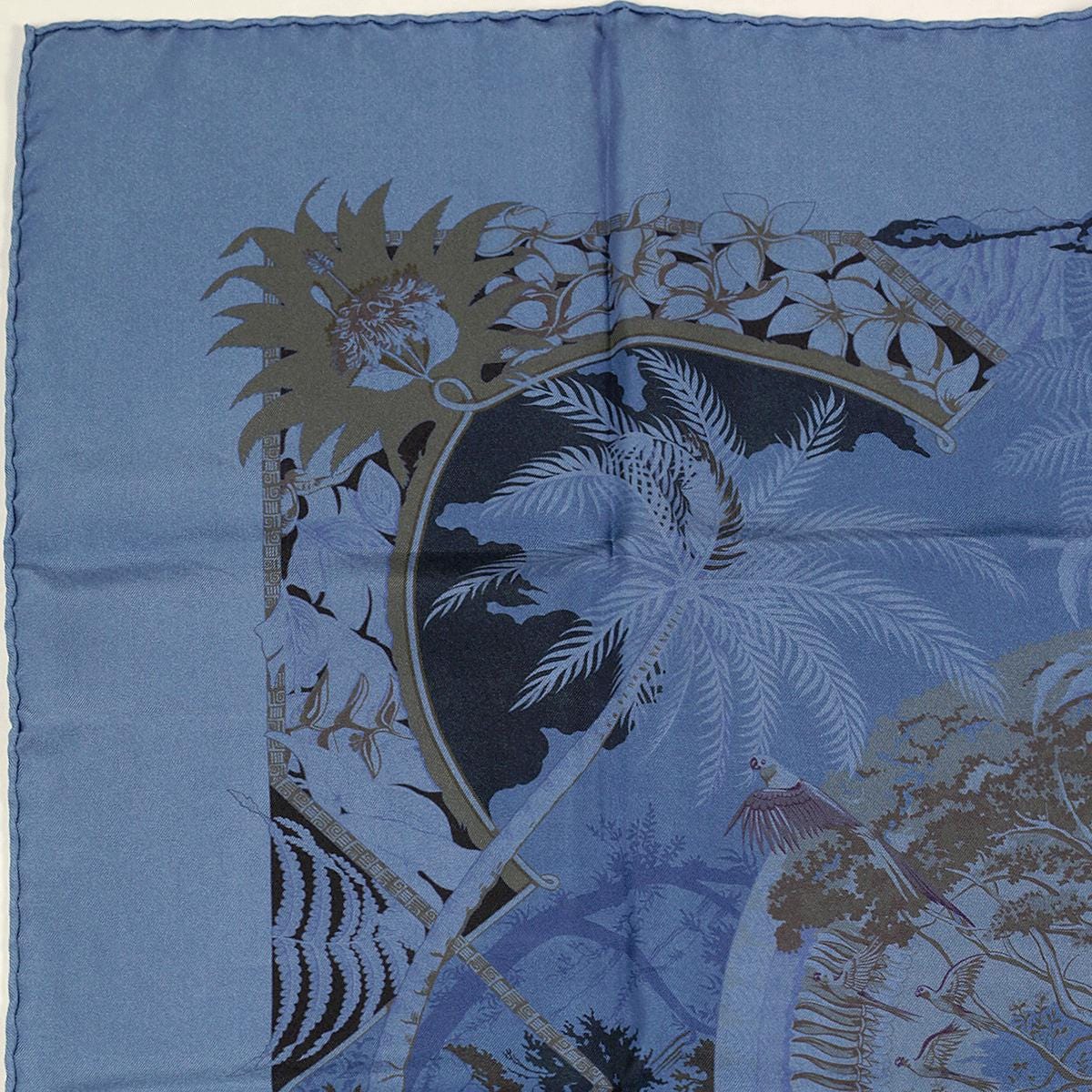 Hermes Scarf "Aloha" by Laurence Bourthoumieux 70cm Dip-Dye Silk | Carre Foulard