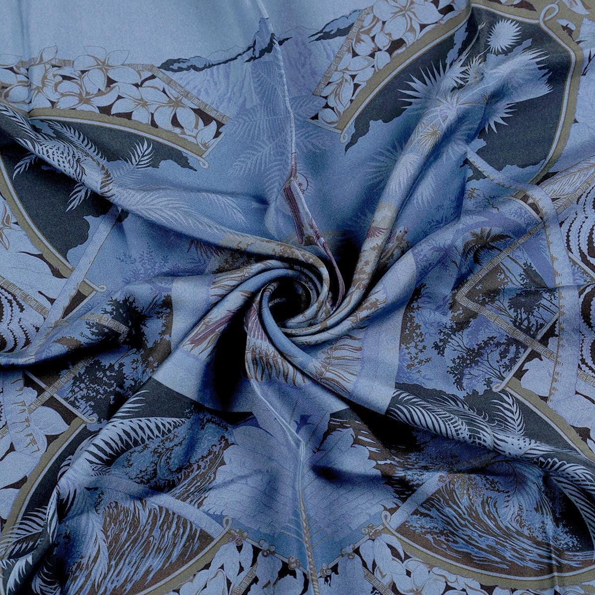 Hermes Scarf "Aloha" by Laurence Bourthoumieux 70cm Dip-Dye Silk | Carre Foulard