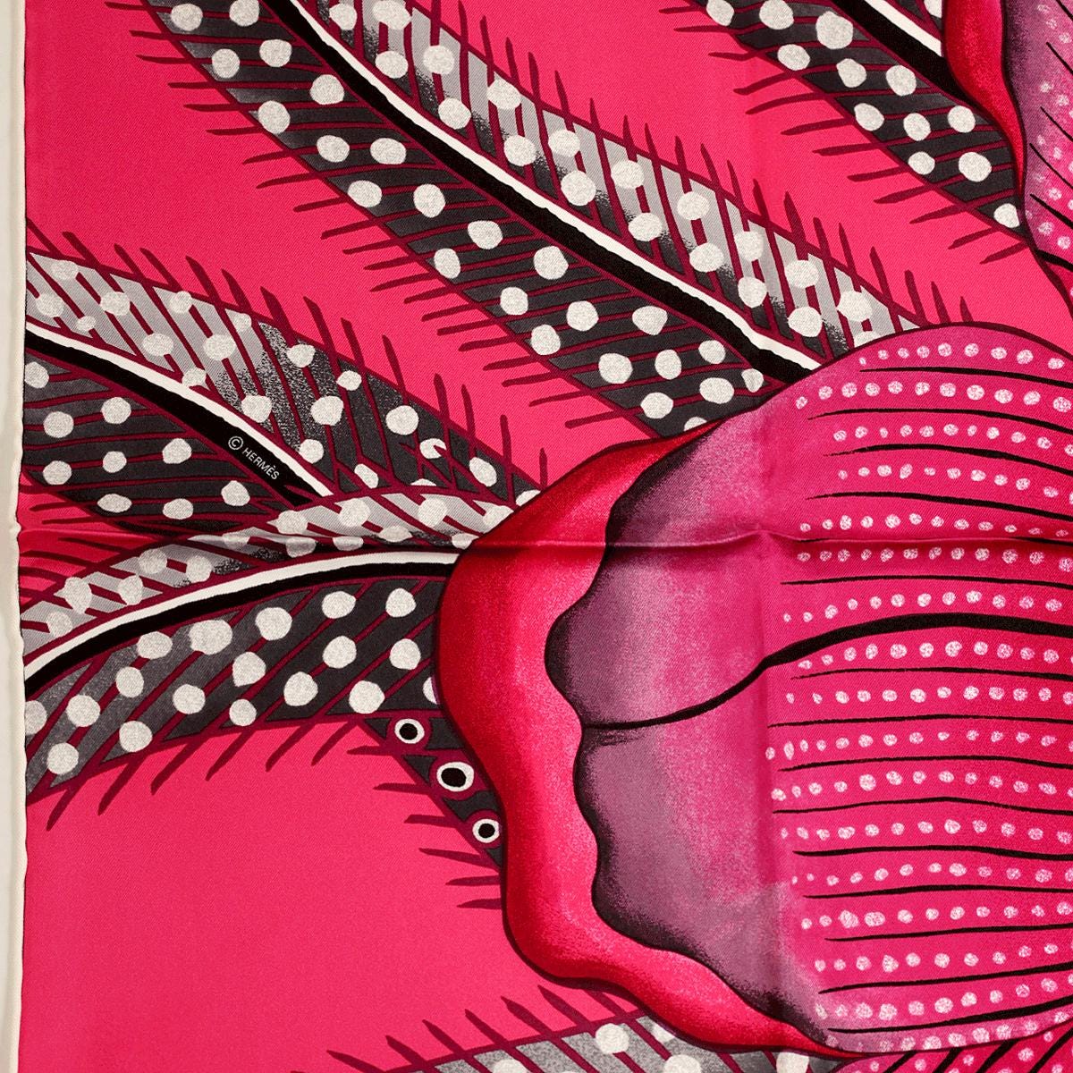Hermes Scarf "Baobab Cat" by Ardmore Artists 90cm Silk | Foulard Carre