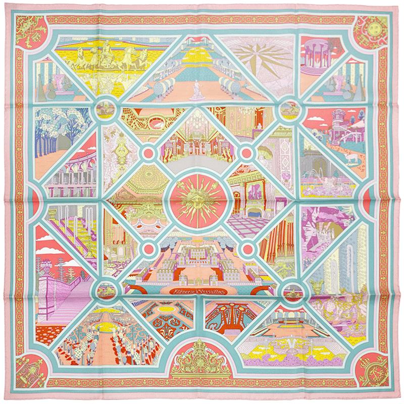 Hermes Scarf "Flanerie a Versailles" by Pierre Marie 90cm Silk | Carre Foulard