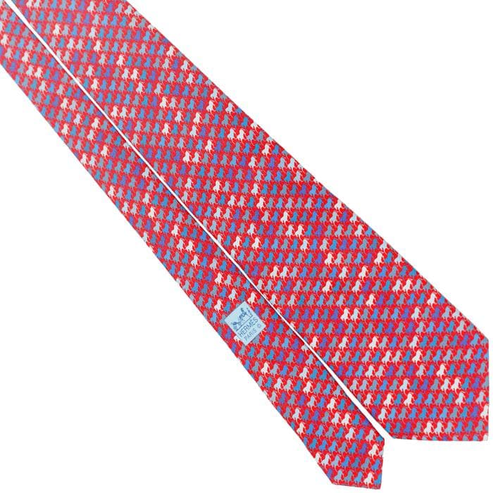 Hermes Men's Silk Tie Horse of Lascaux Pattern 5460