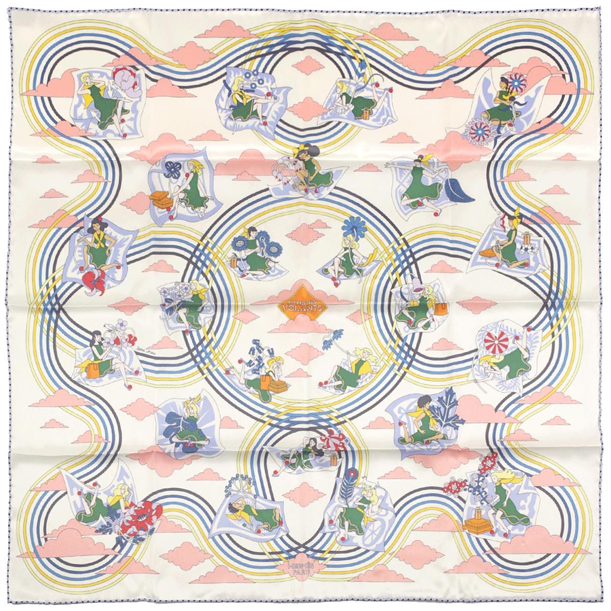 Hermes Scarf "Carres Volants" by Pierre Marie 70cm Silk | Carre Foulard