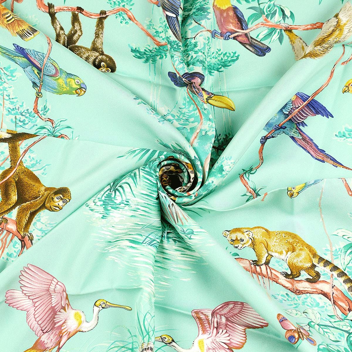 Hermes Scarf "Equateur" by Robert Dallet 90cm Silk | Wash Carre
