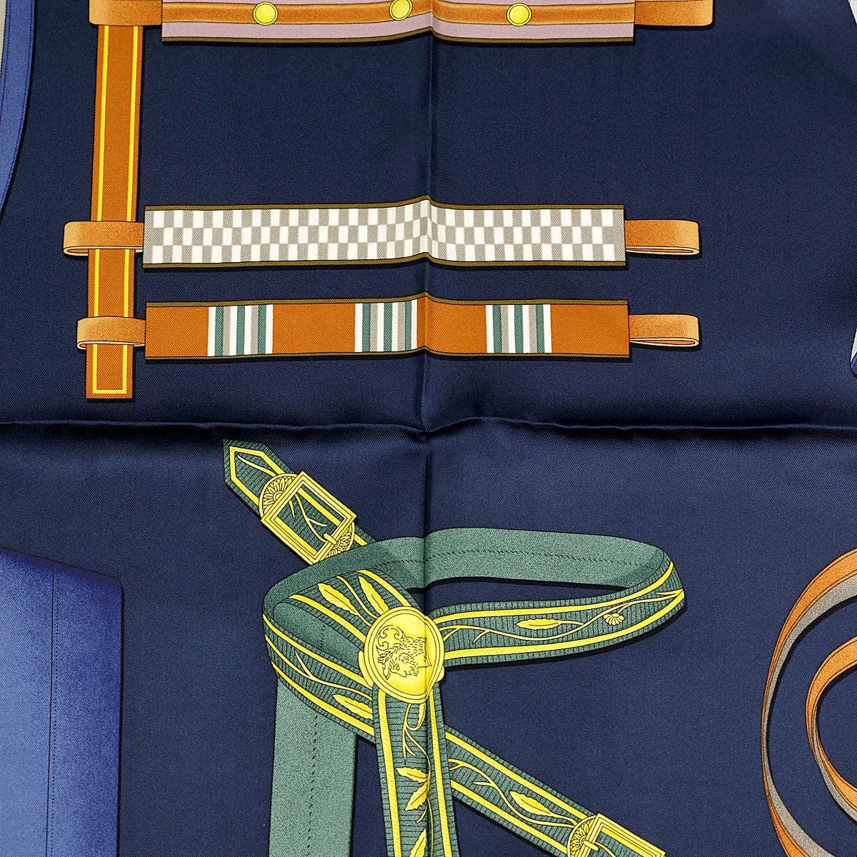Hermes Scarf "Lettres Equestres" 90cm Silk | Carre Foulard