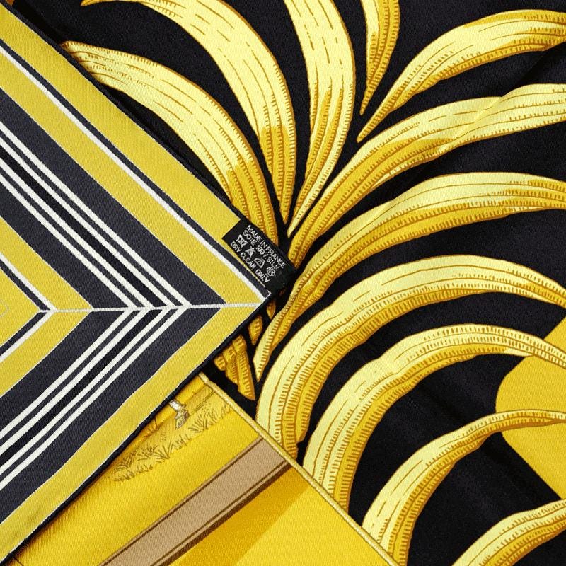 Hermes Scarf "Carre en Carres" by Bali Barret 90cm Silk