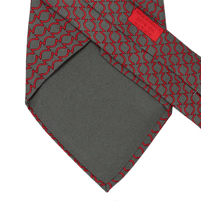 Hermes Men's Silk Tie H Geometric Pattern 5274 | Necktie Cravate