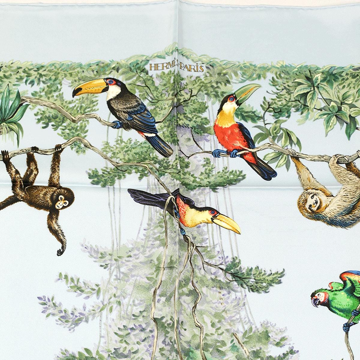 Hermes Scarf "Equateur" by Robert Dallet 90cm Silk | Foulard Carre