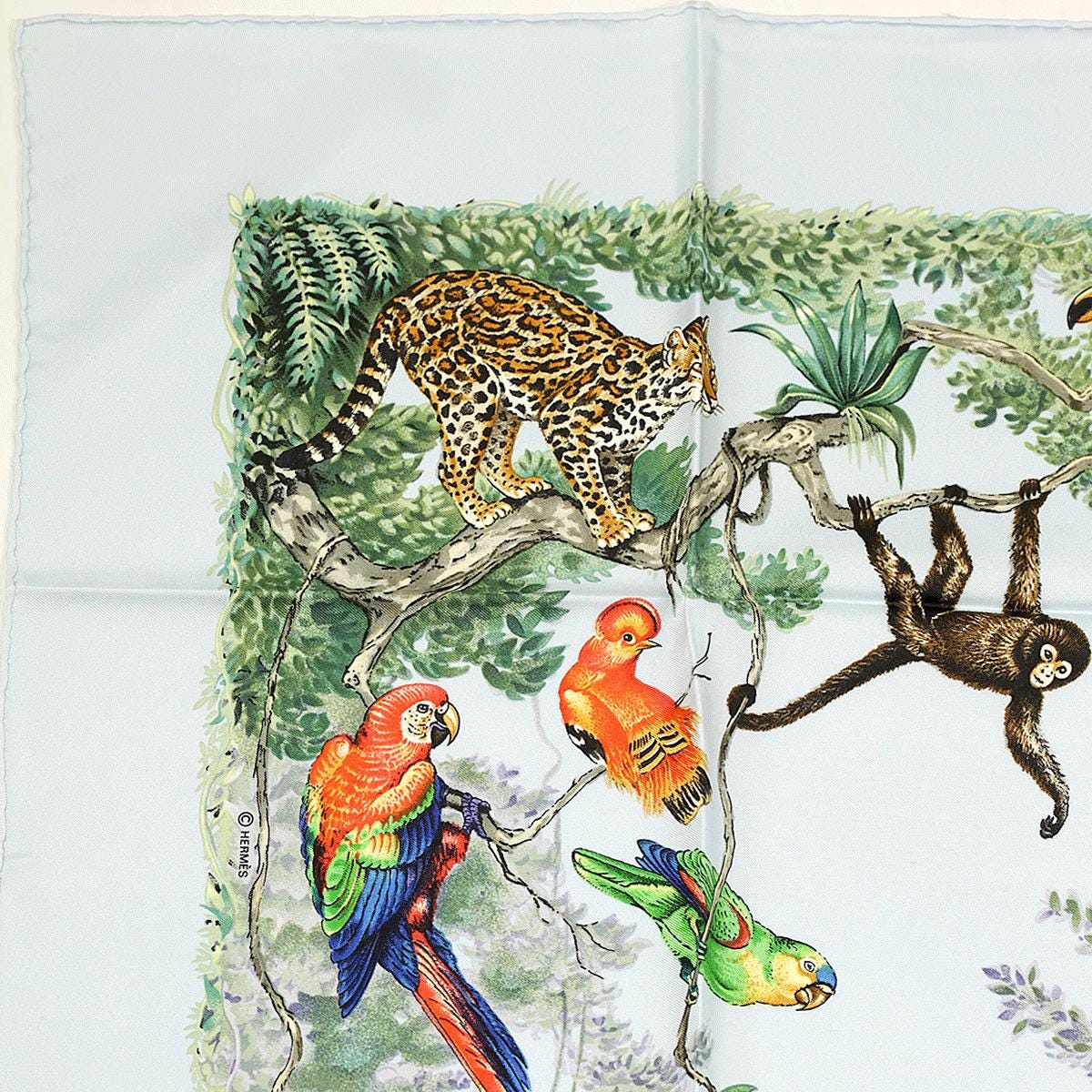 Hermes Scarf "Equateur" by Robert Dallet 90cm Silk | Foulard Carre