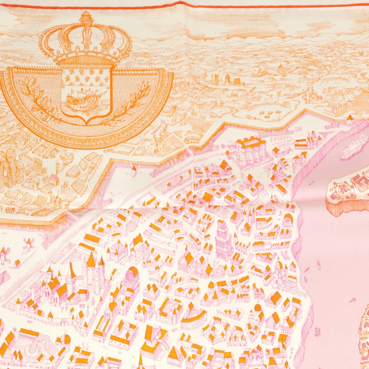 Hermes Scarf "La Cité Cavalière" by Octave Marsal 90cm Silk | NWT Grail