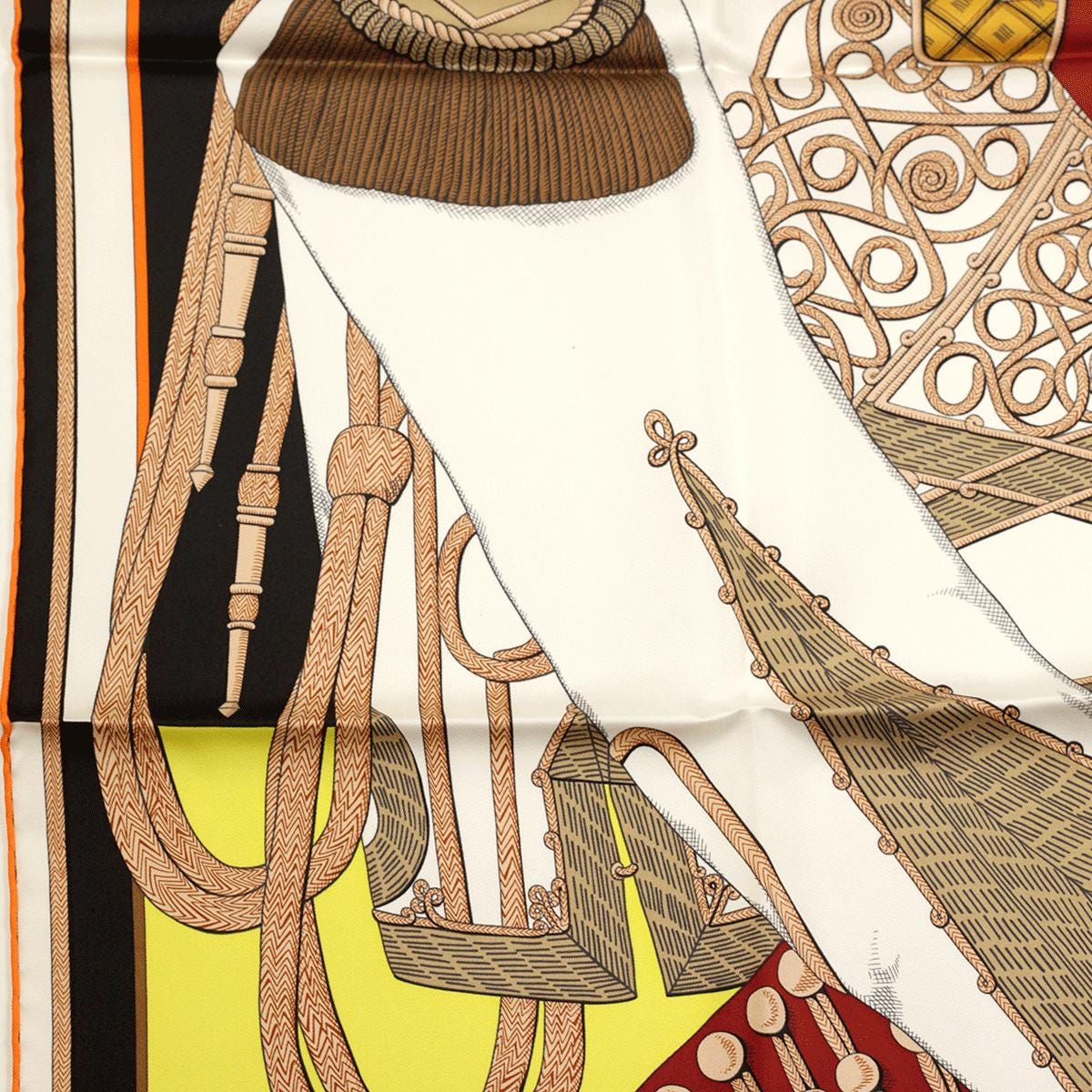 Hermes Scarf "Zouaves et Dragons" by Virginie Jamin 90cm Silk