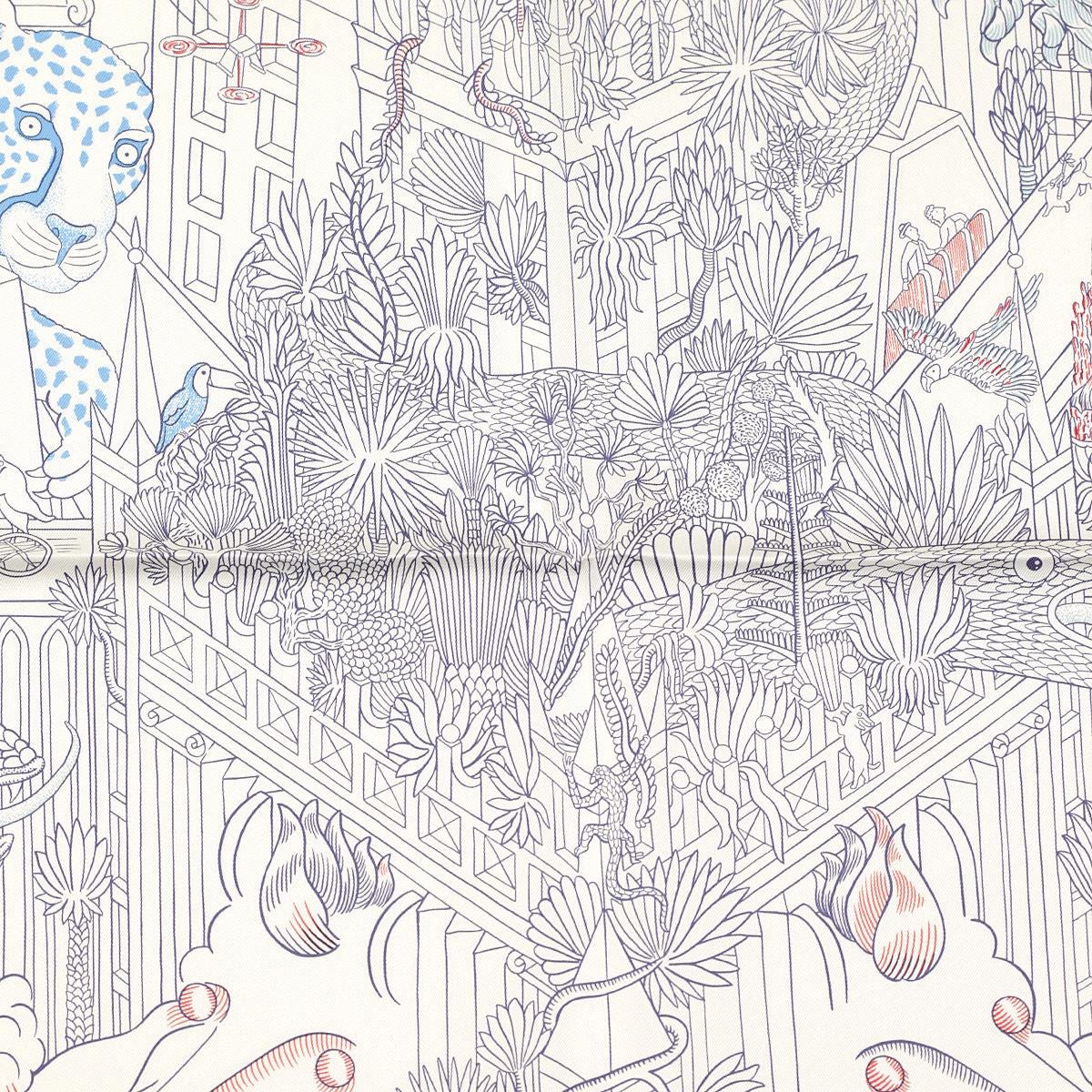 Hermes Scarf "Animapolis" by Jan Bajtlik 90cm Silk | NWT