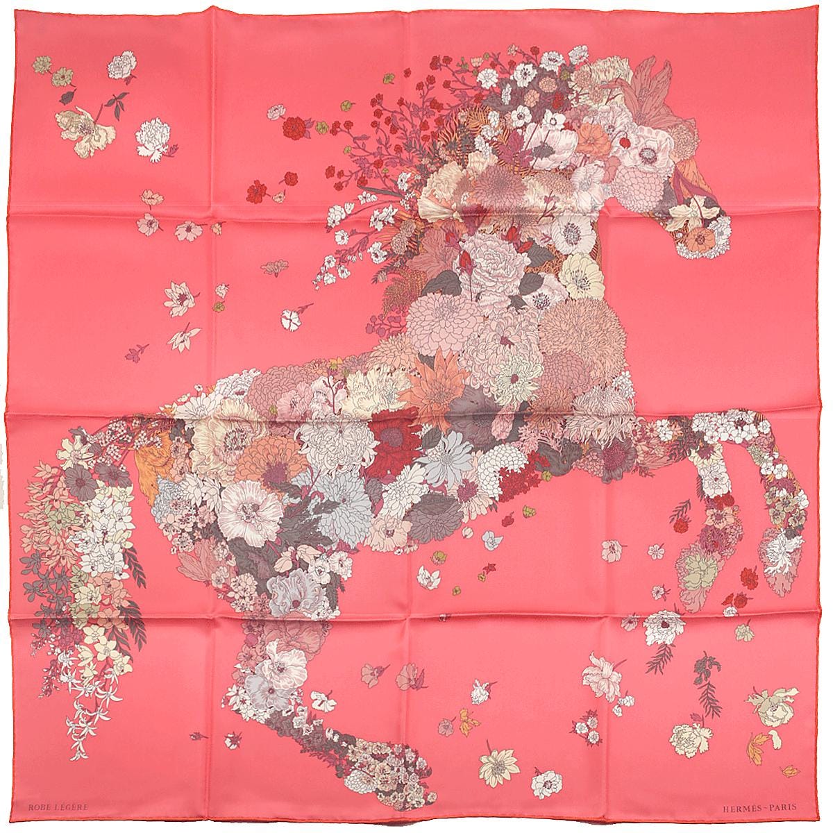 Hermes Scarf "Robe Legere" by Théo de Gueltzl 90cm Silk | NWT