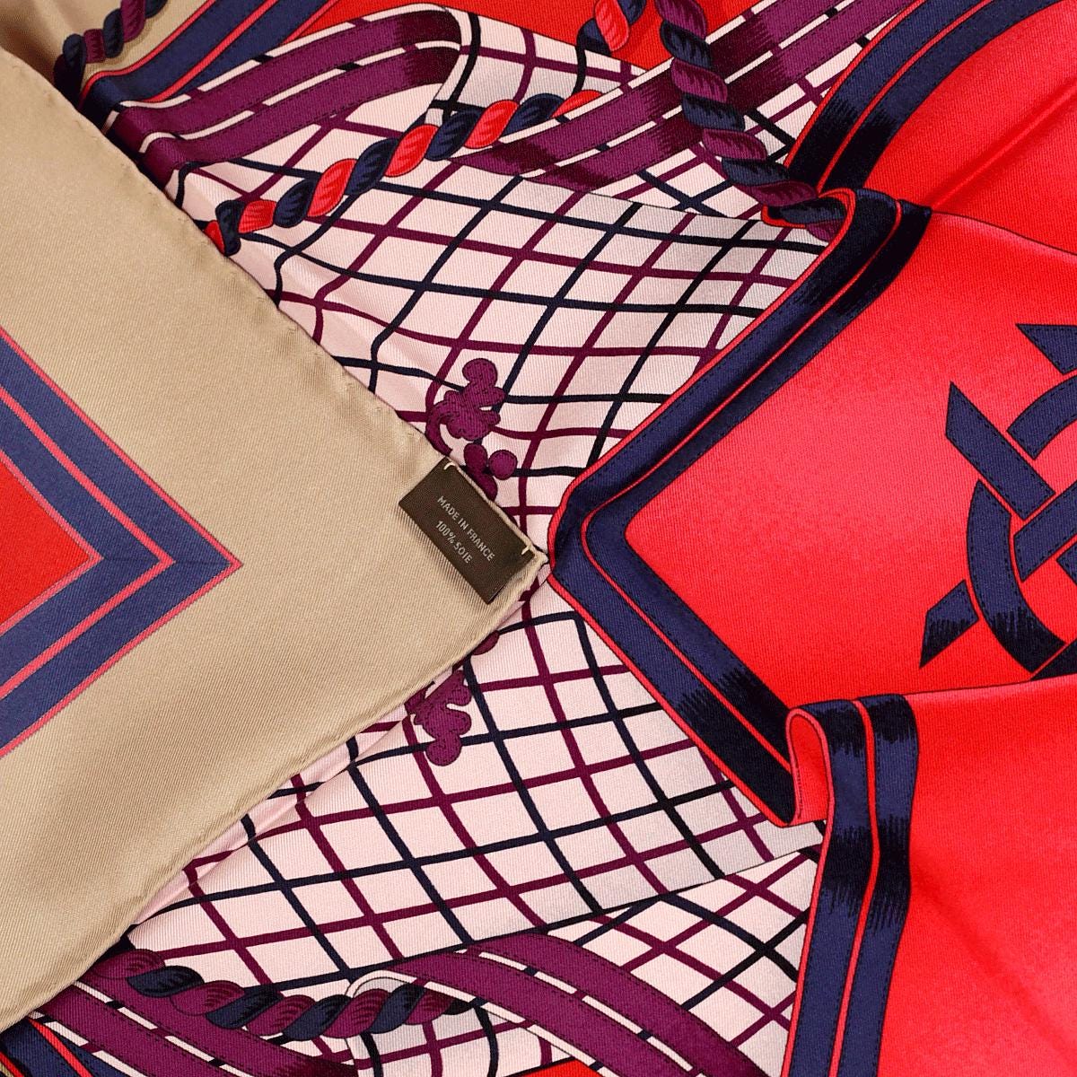 Hermes Scarf "Grande Tenue" by Henri d'Origny 90cm Silk Wash Scarf