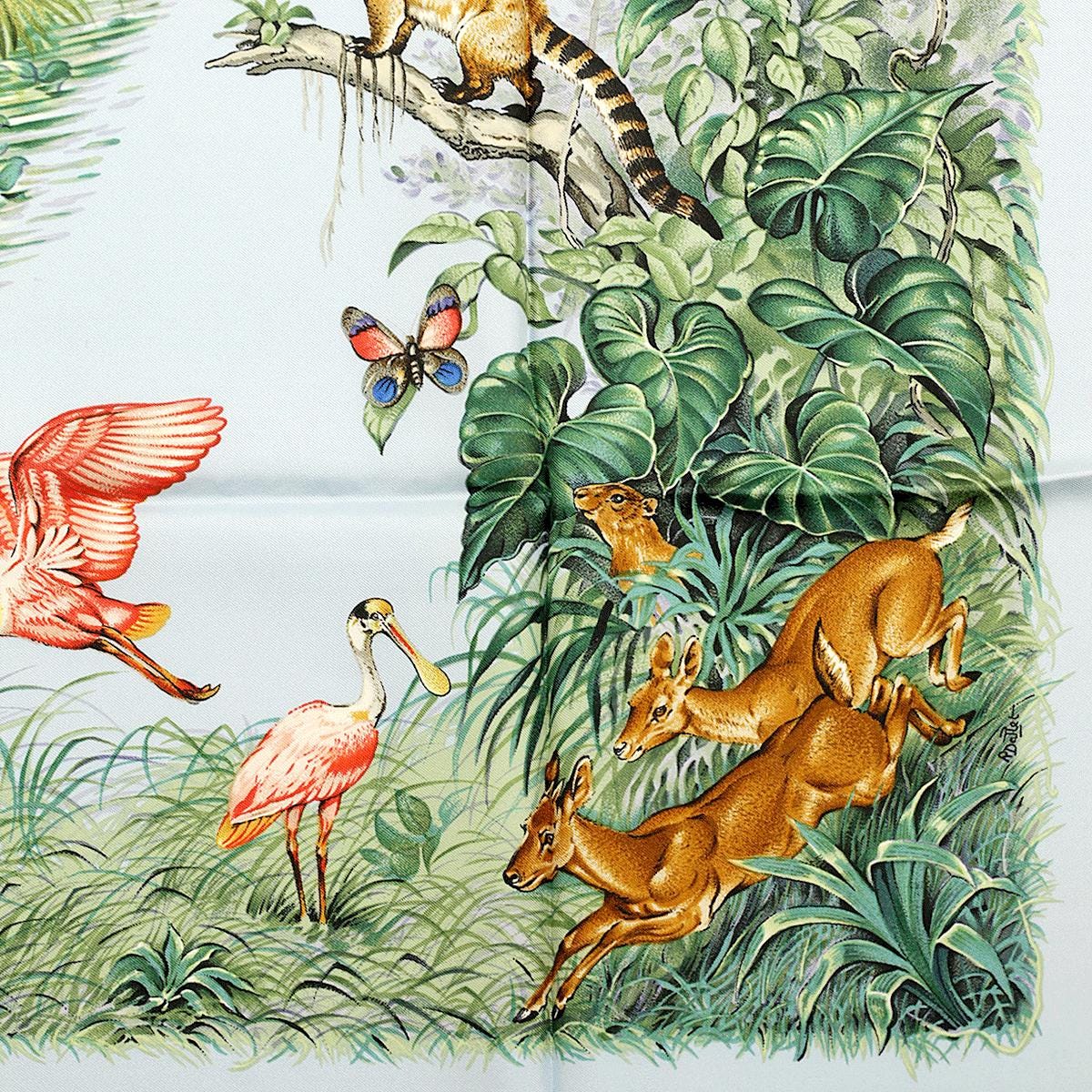 Hermes Scarf "Equateur" by Robert Dallet 90cm Silk | Foulard Carre