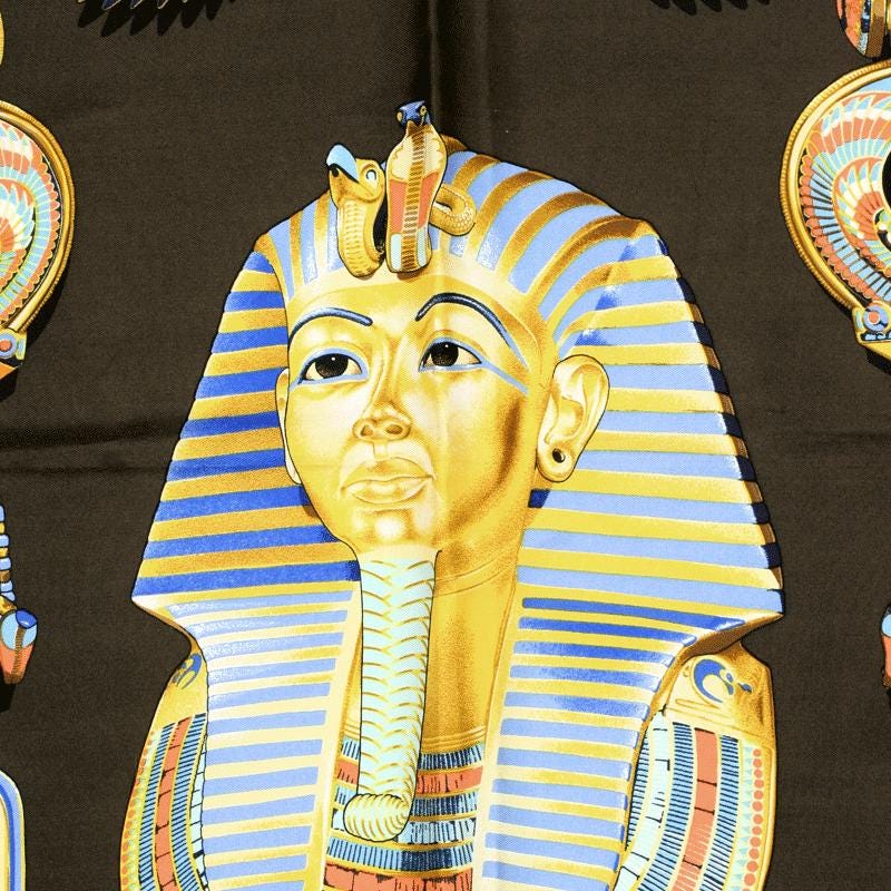 Hermes Scarf "Tutankhamun" by Vladimir Rybaltchenko 90cm Silk