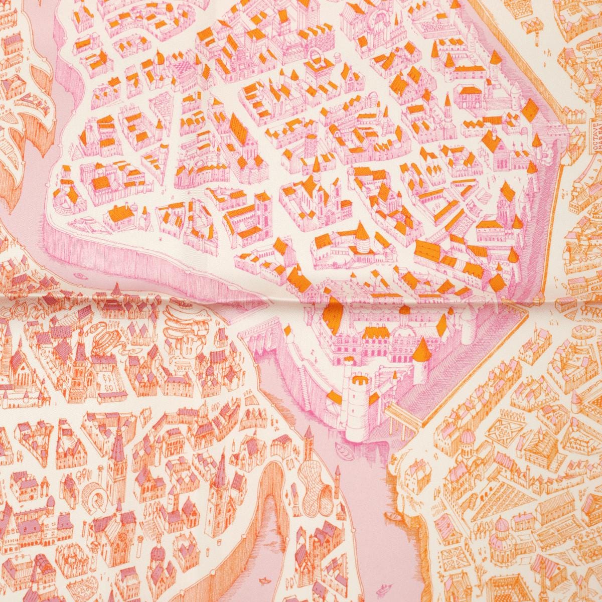 Hermes Scarf "La Cité Cavalière" by Octave Marsal 90cm Silk | NWT Grail