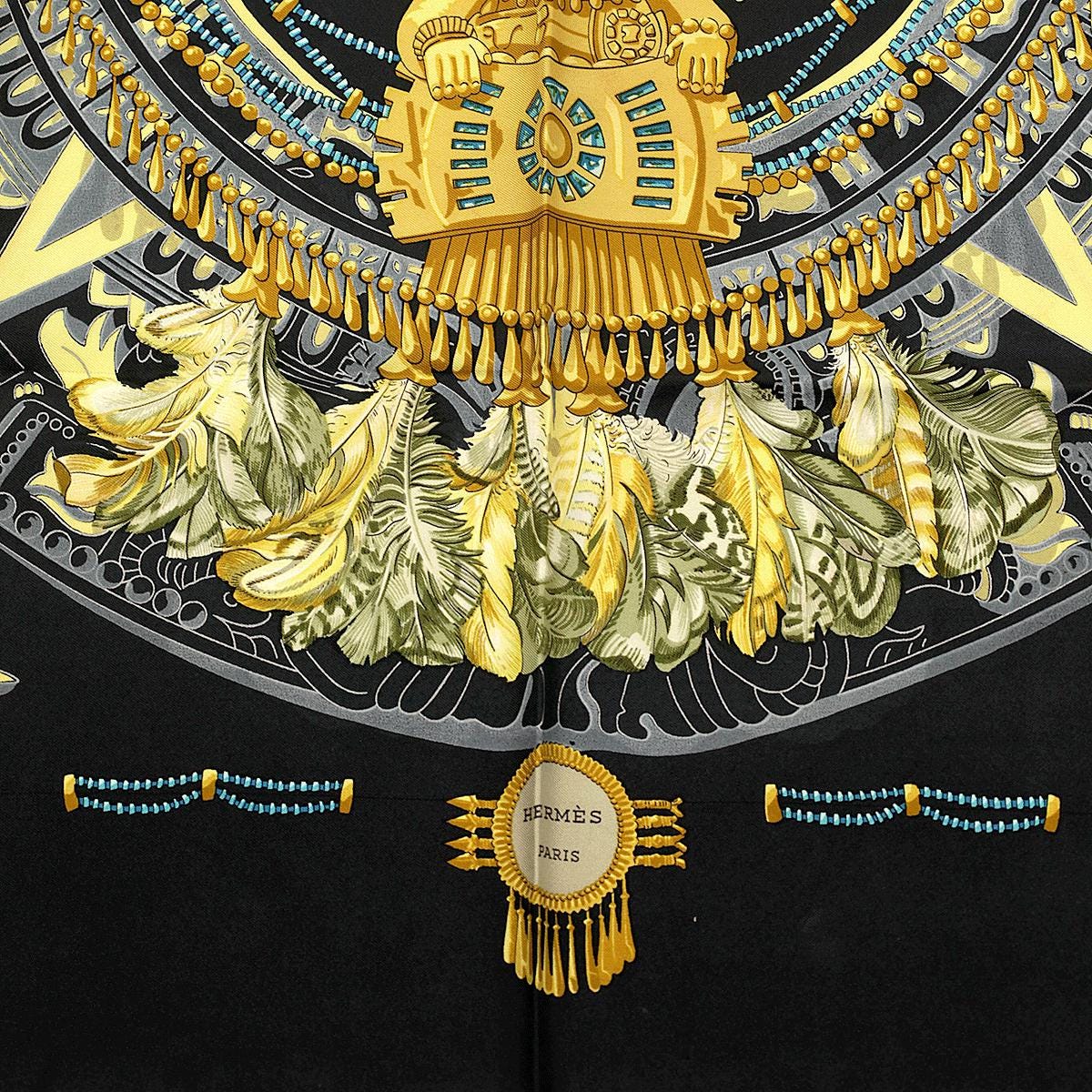 Hermes Scarf "Mexique" by Caty Latham 90cm Silk