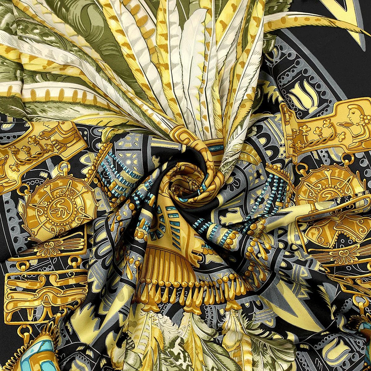 Hermes Scarf "Mexique" by Caty Latham 90cm Silk