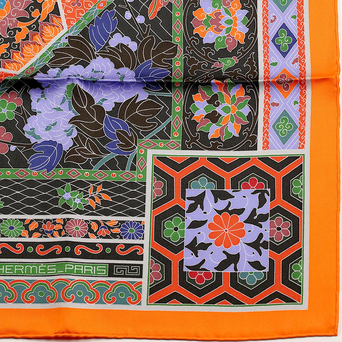 Hermes Scarf "Collections Imperiales" by Catherine Baschet 90cm Silk