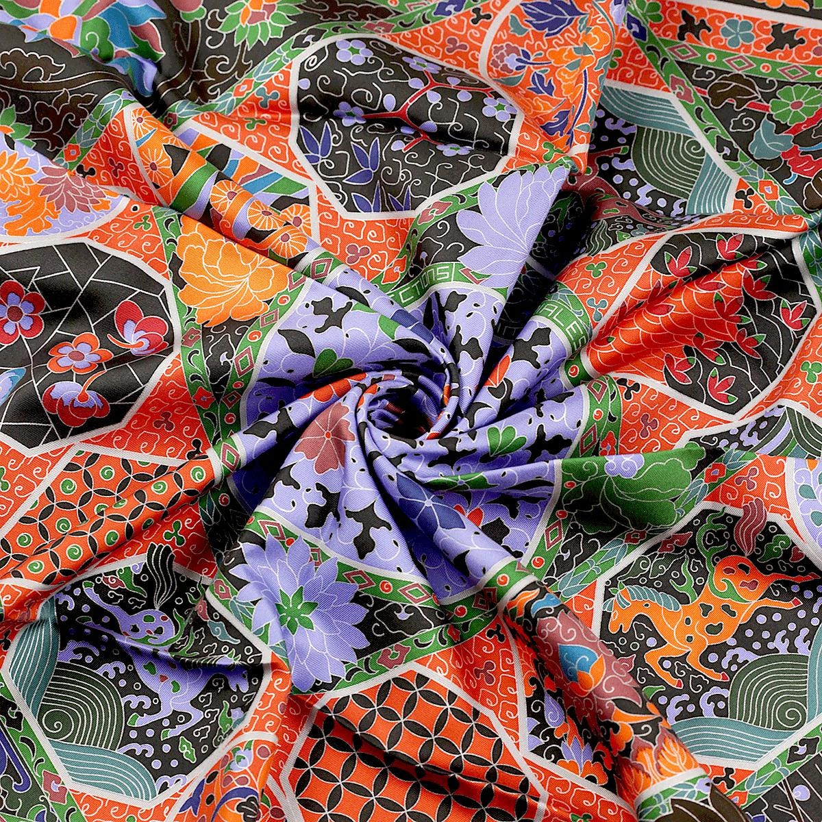 Hermes Scarf "Collections Imperiales" by Catherine Baschet 90cm Silk