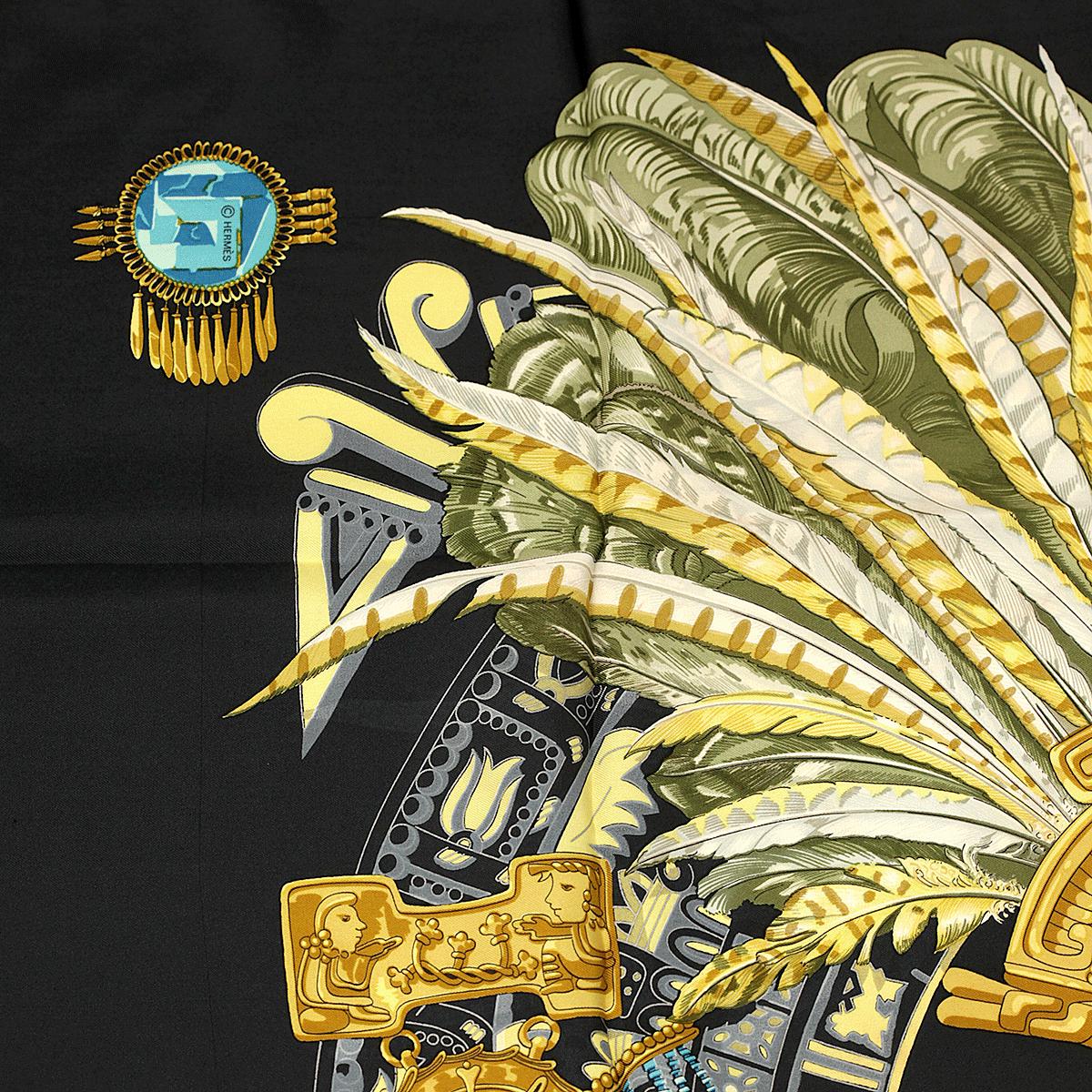 Hermes Scarf "Mexique" by Caty Latham 90cm Silk