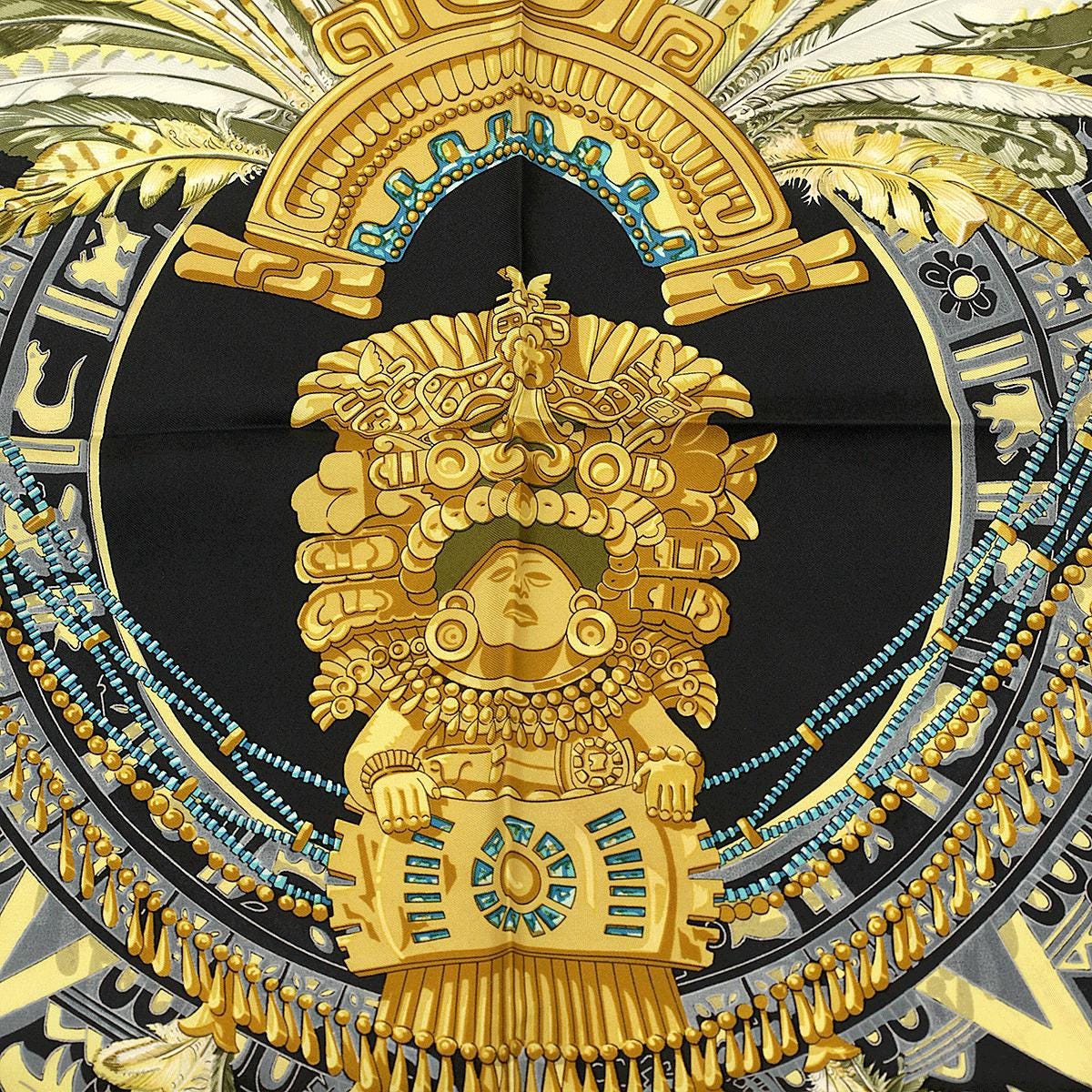 Hermes Scarf "Mexique" by Caty Latham 90cm Silk