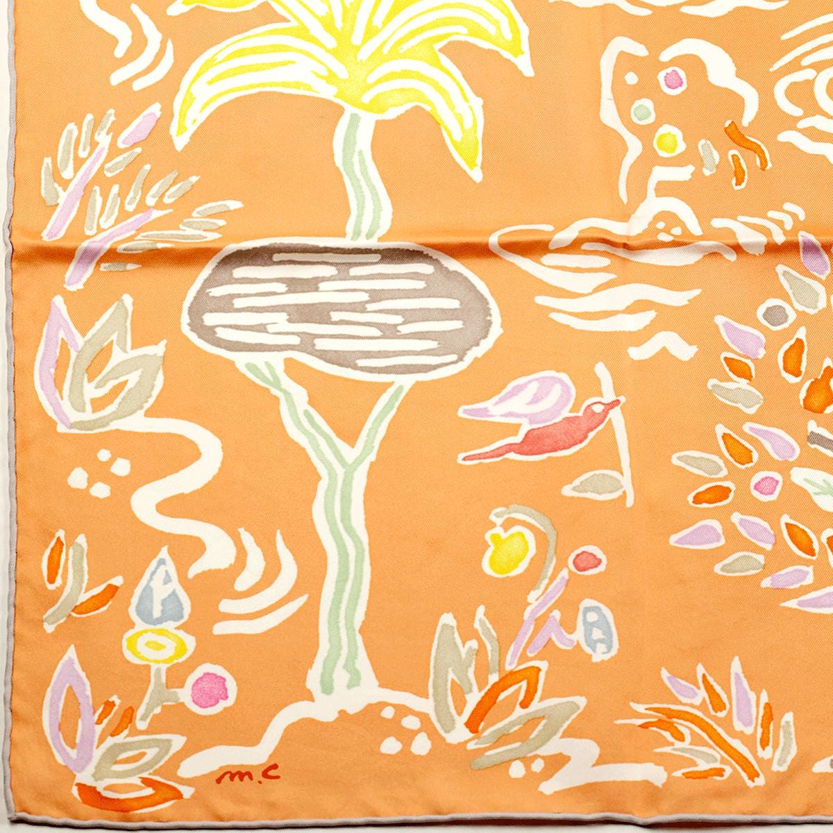 Hermes Scarf "Isola di Primavera" by Matthieu Cossé 90cm Silk | Carre Foulard