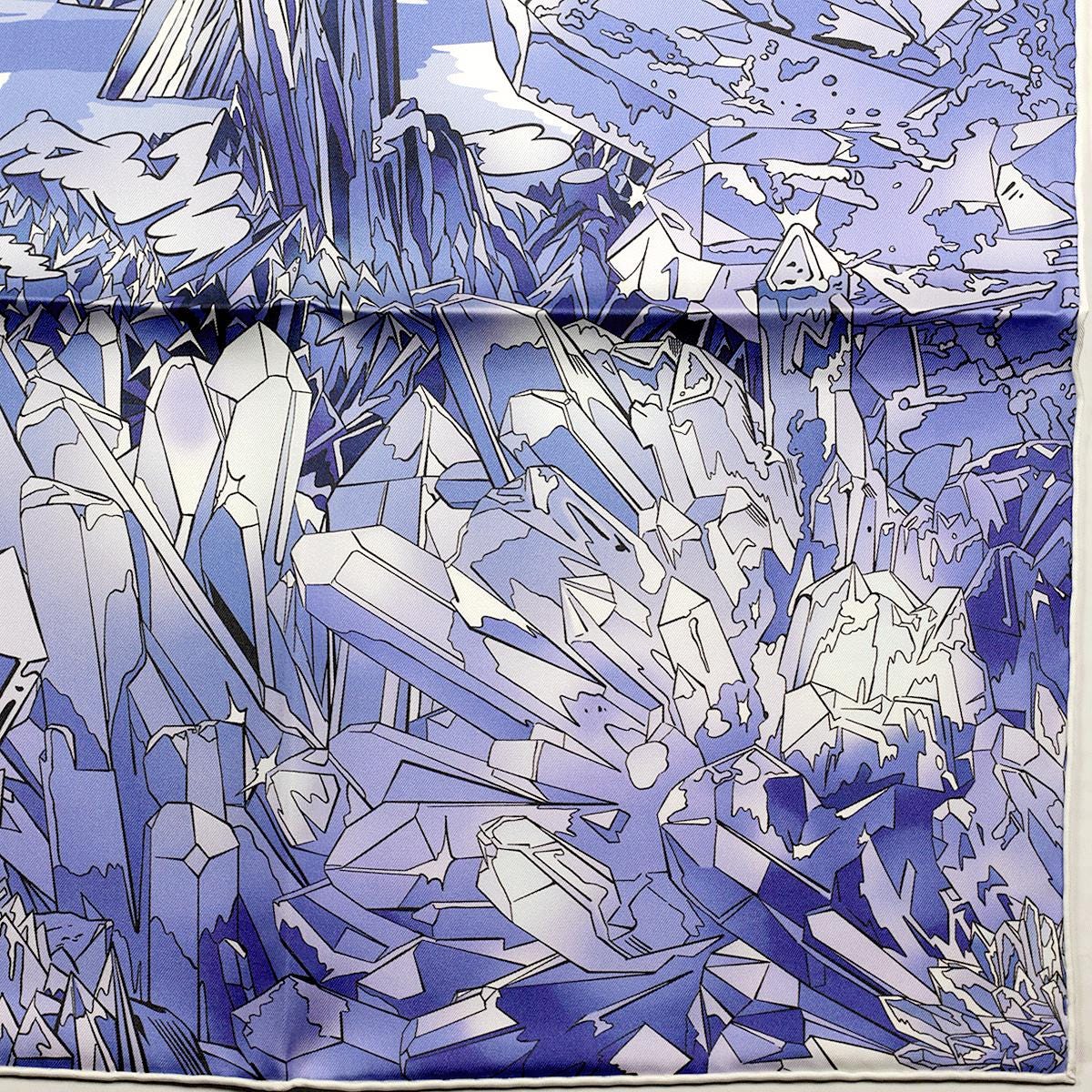 Hermes Scarf "La Vallee de Cristal" by Ugo Bienvenu 90cm Silk | Carre Foulard