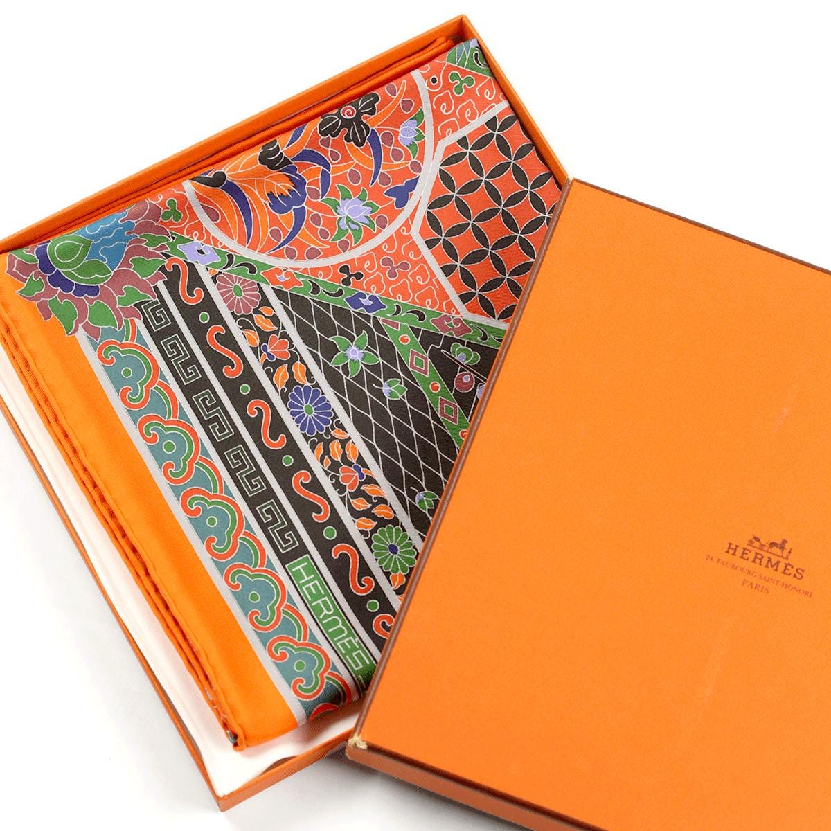 Hermes Scarf "Collections Imperiales" by Catherine Baschet 90cm Silk