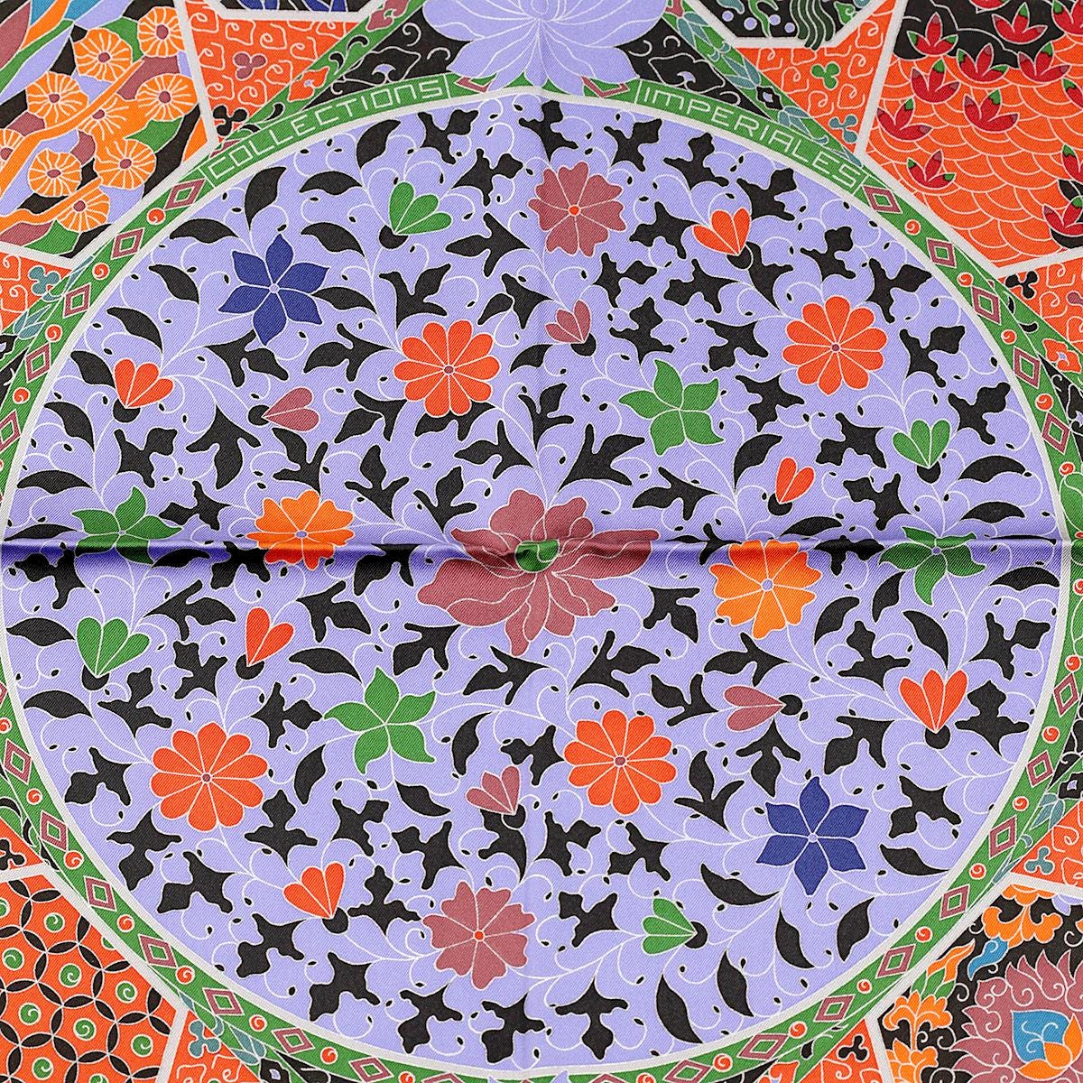 Hermes Scarf "Collections Imperiales" by Catherine Baschet 90cm Silk
