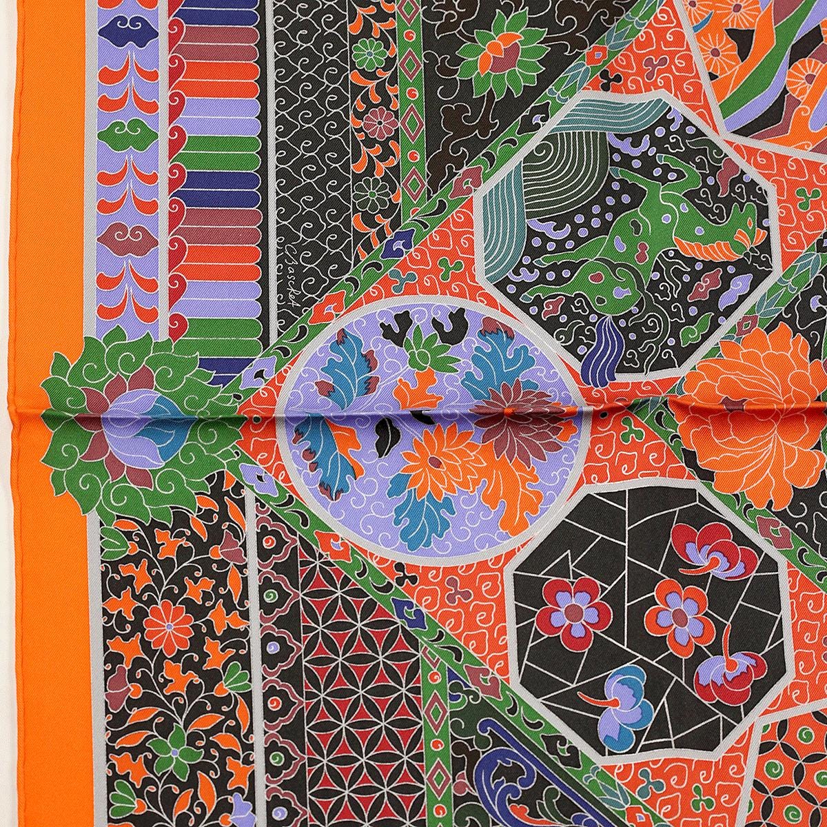 Hermes Scarf "Collections Imperiales" by Catherine Baschet 90cm Silk