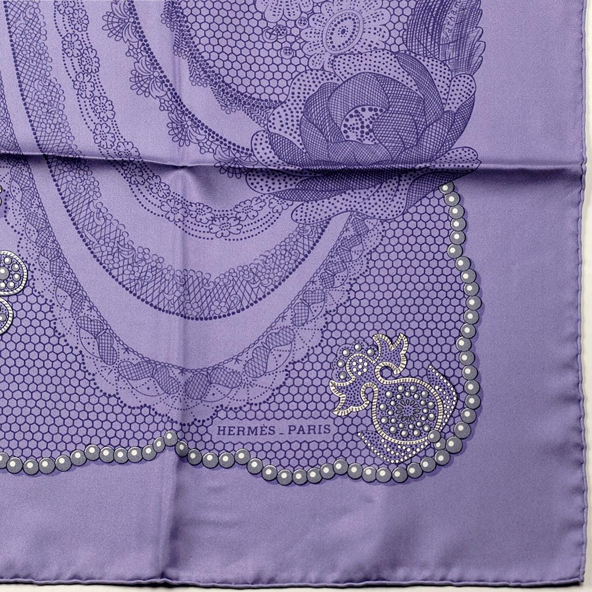 Hermes Scarf "Doigts de Fee" by Caty Latham 90cm Silk