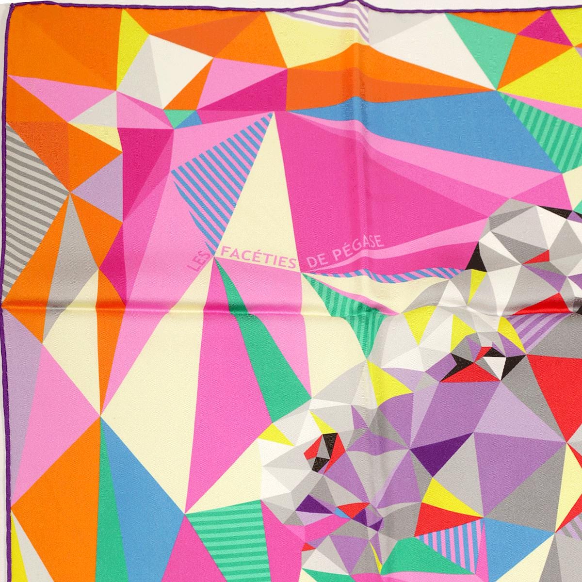 Hermes Scarf "Le Faceties de Pegase" by Dimitri Rybaltchenko 90cm Silk | Carre Foulard