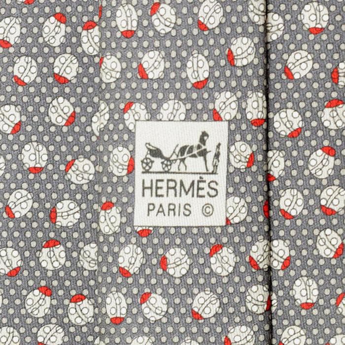 Hermes Men's Silk Tie Whisical Ladybugs Pattern 5597 | Necktie Cravate