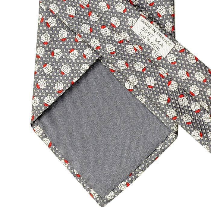 Hermes Men's Silk Tie Whisical Ladybugs Pattern 5597 | Necktie Cravate