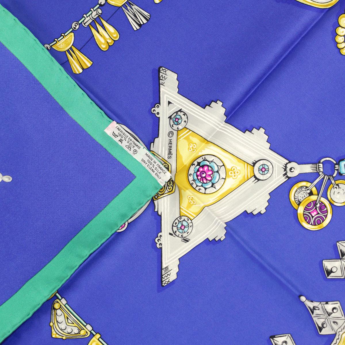 Hermes Scarf "Parures des Sables" by Laurence Bourthoumieux Vintage 90cm Silk | Carre Foulard