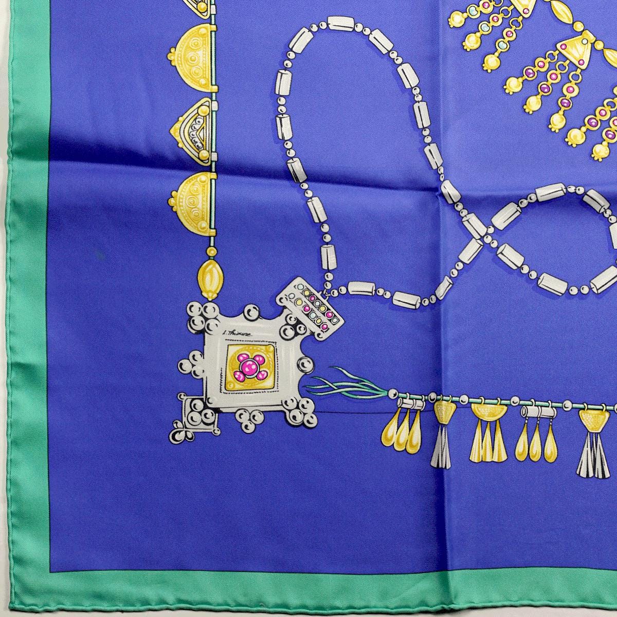 Hermes Scarf "Parures des Sables" by Laurence Bourthoumieux Vintage 90cm Silk | Carre Foulard