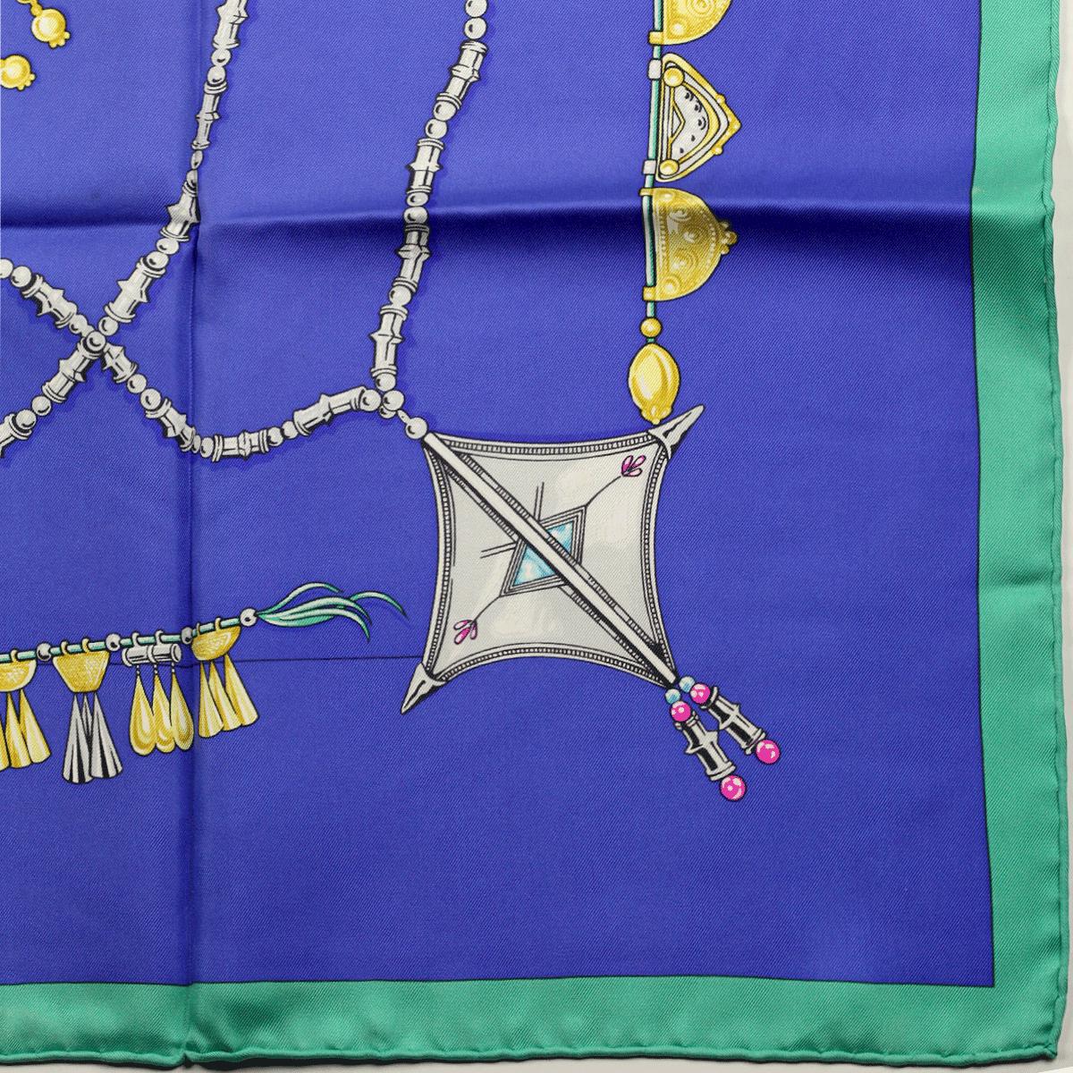 Hermes Scarf "Parures des Sables" by Laurence Bourthoumieux Vintage 90cm Silk | Carre Foulard