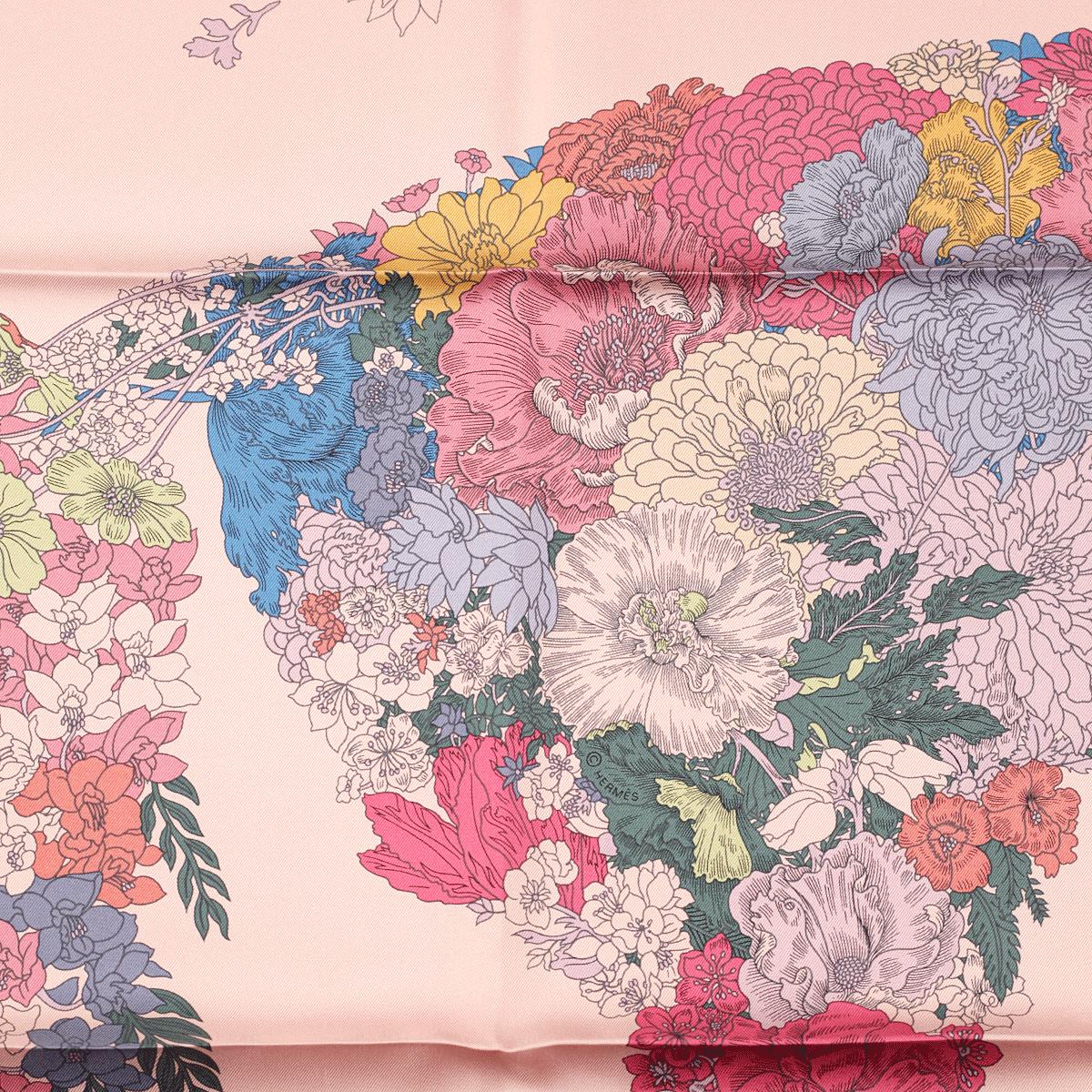 Hermes Scarf "Robe Legere" by Théo de Gueltzl 90cm Silk