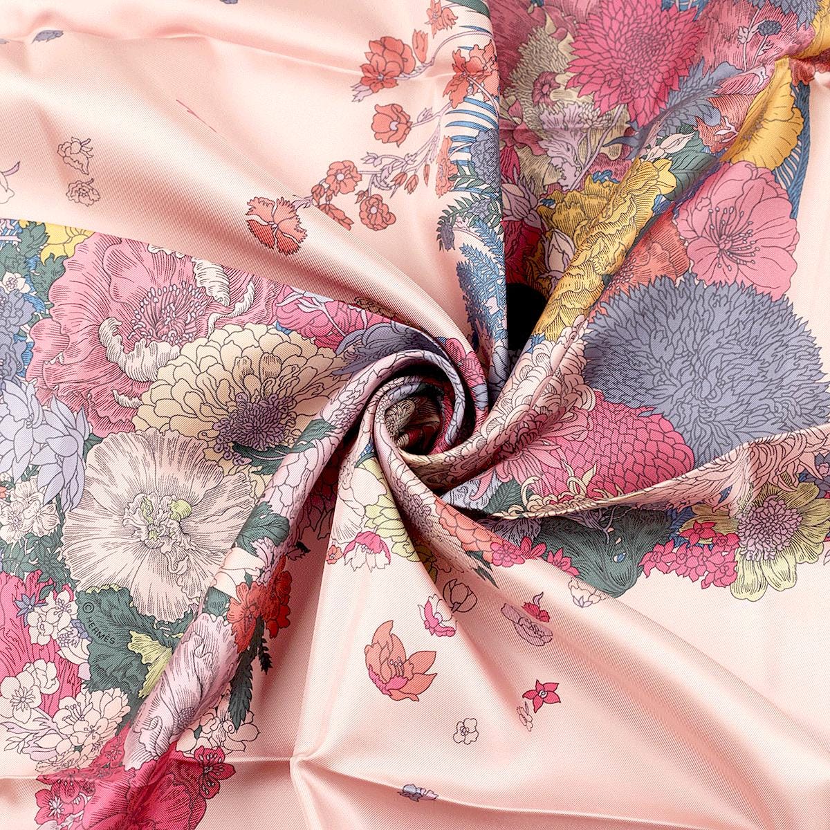 Hermes Scarf "Robe Legere" by Théo de Gueltzl 90cm Silk