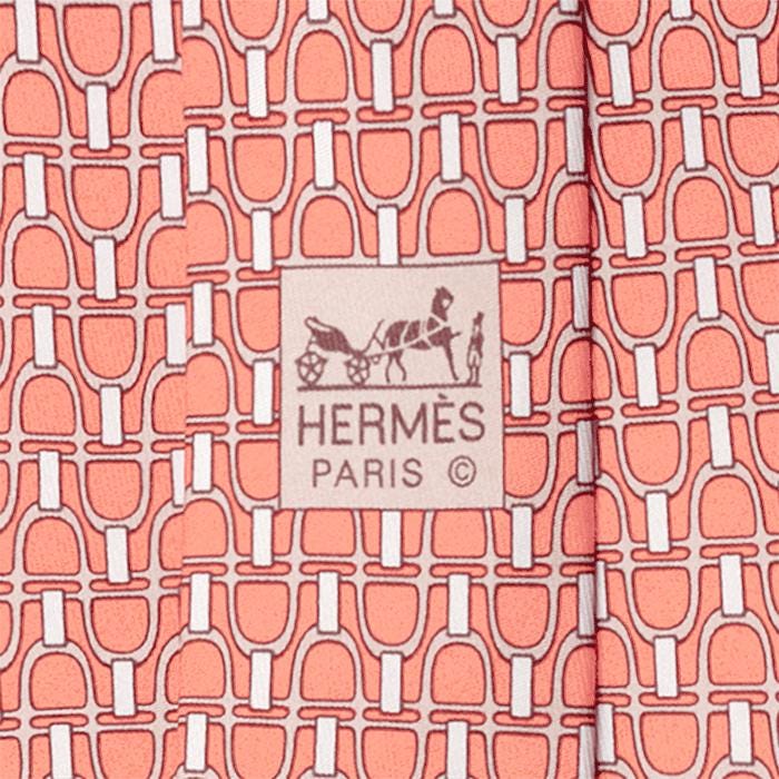 Hermes Men's Silk Tie Geometric Pattern 5362 | Necktie Cravate