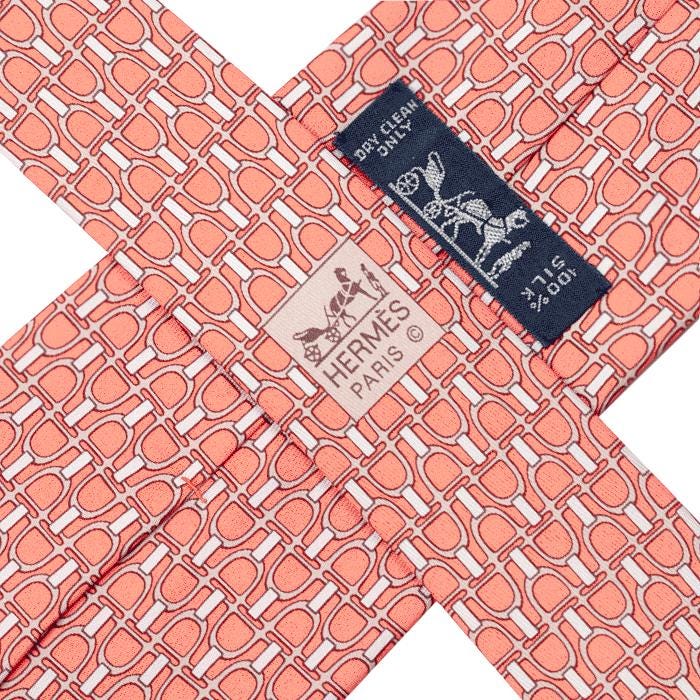 Hermes Men's Silk Tie Geometric Pattern 5362 | Necktie Cravate