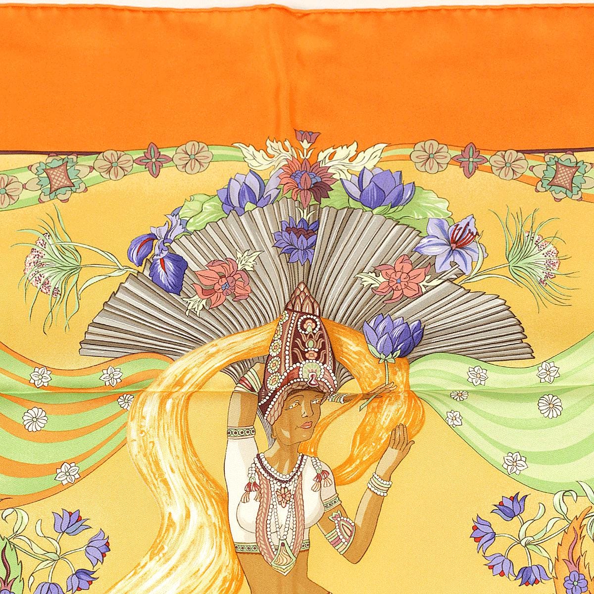 Hermes Scarf "Sarasvati" by Zoe Pauwels 90cm Silk | Foulard Carre